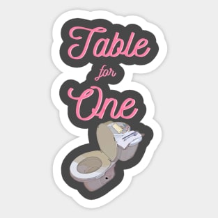 Table For One Sticker